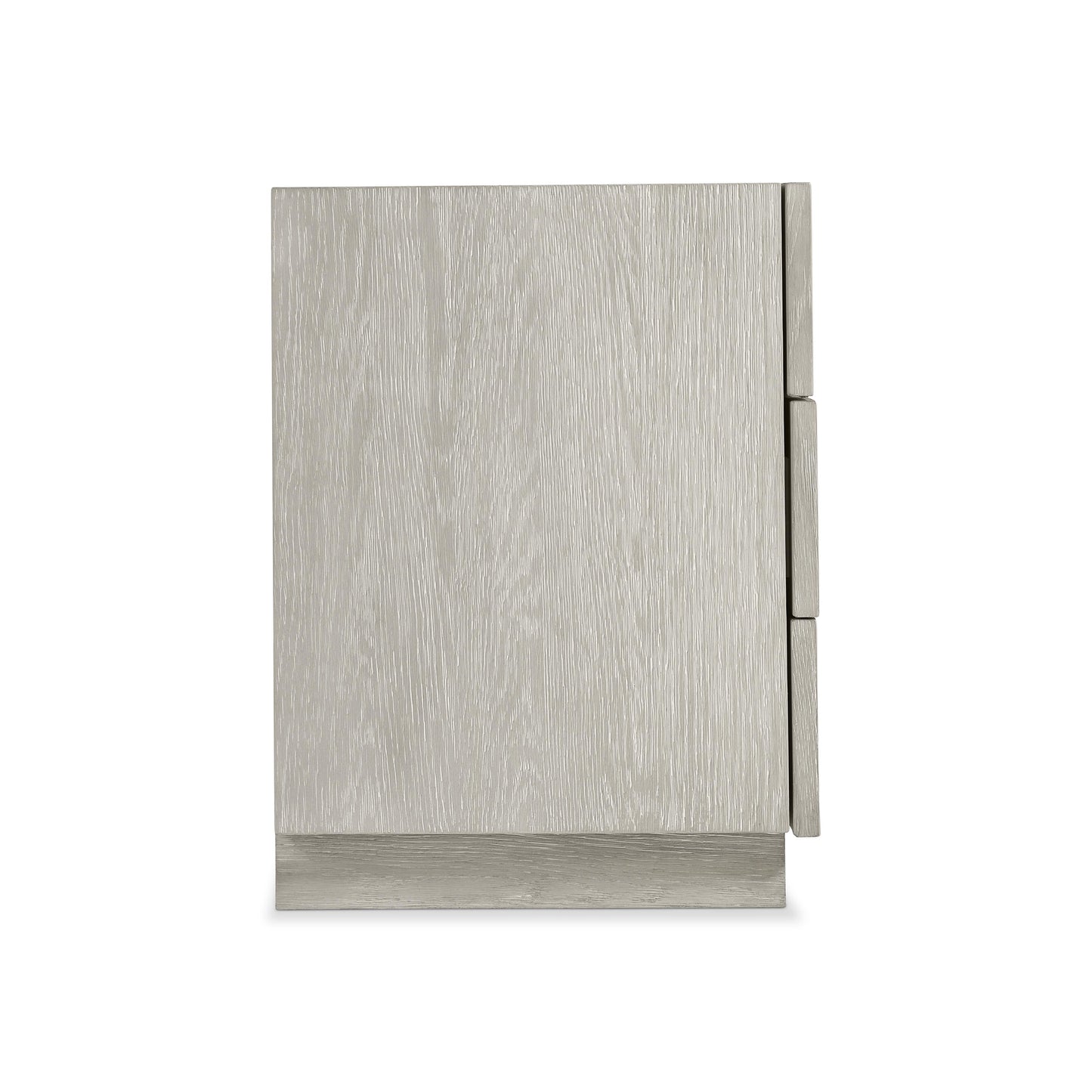 Tempo Satin Nickel/Larza Nightstand (32" W) - Ornate Home
