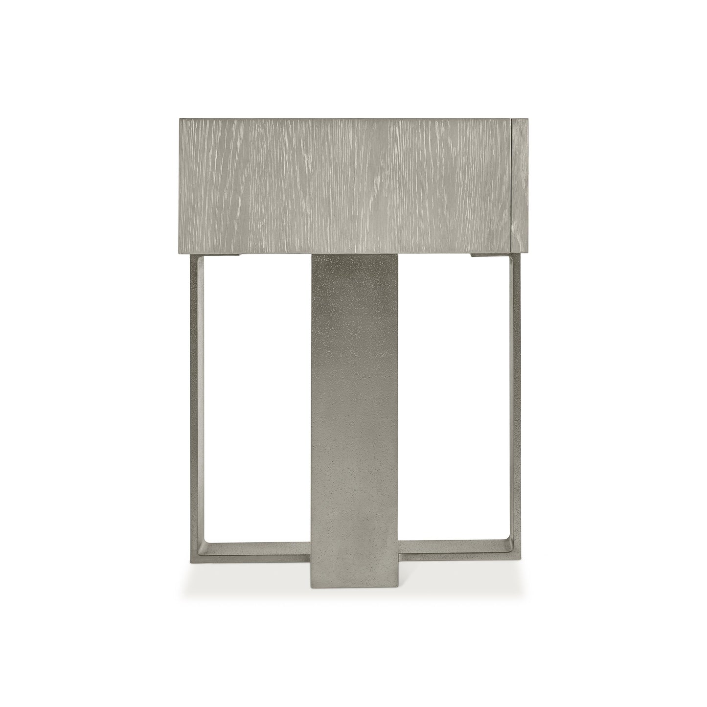 Tempo Satin Nickel/Larza Nightstand - Ornate Home