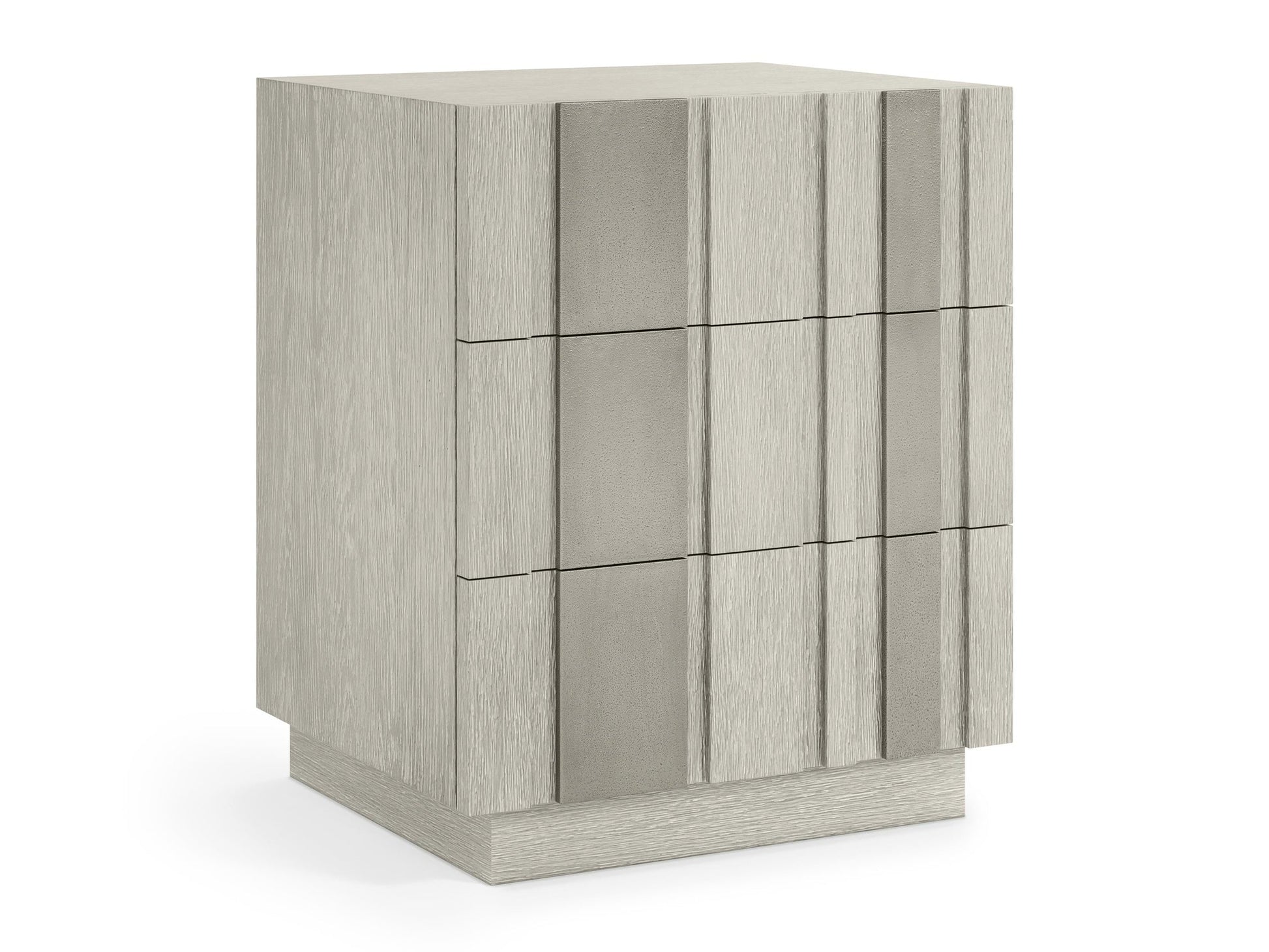 Tempo Satin Nickel/Larza Nightstand - Ornate Home