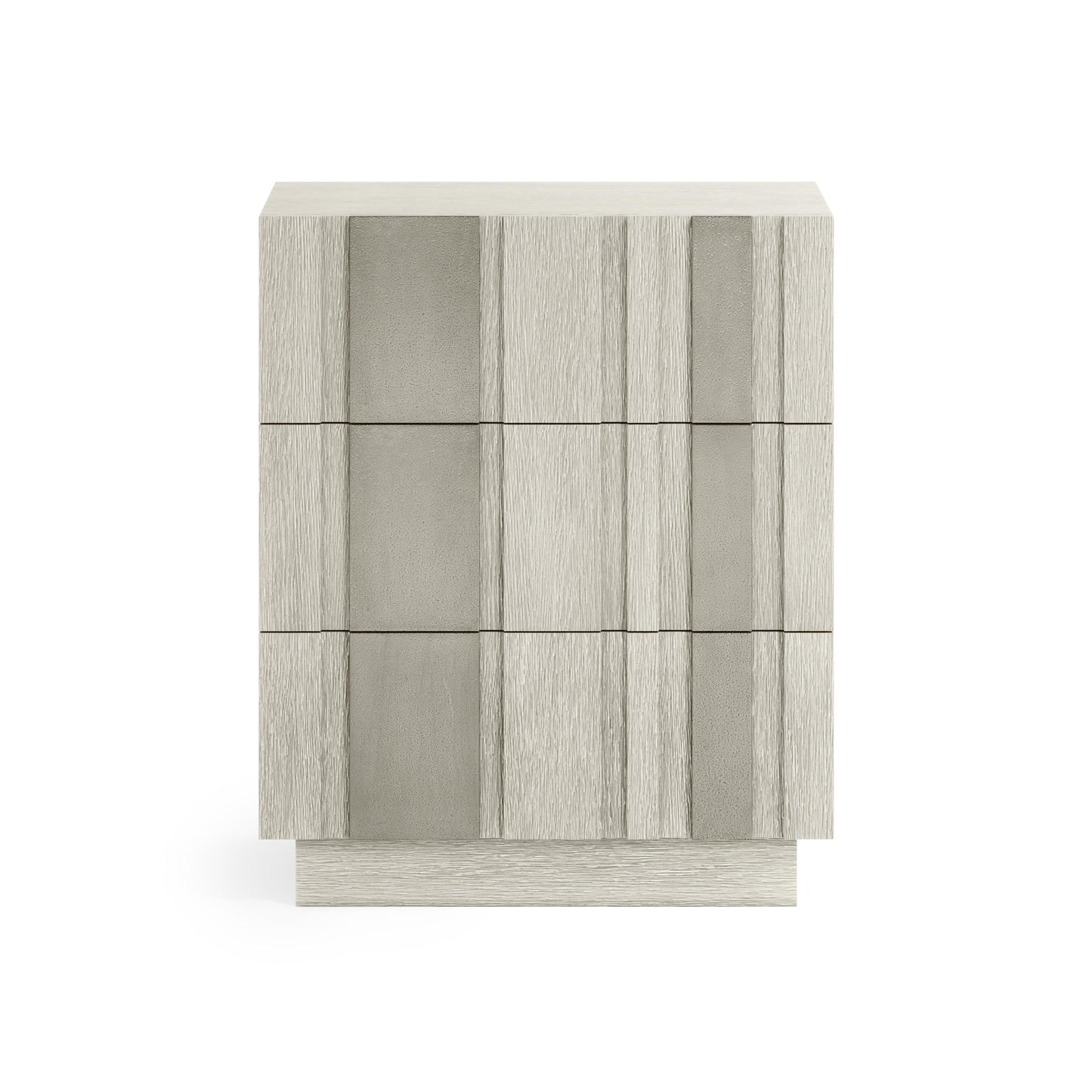 Tempo Satin Nickel/Larza Nightstand - Ornate Home