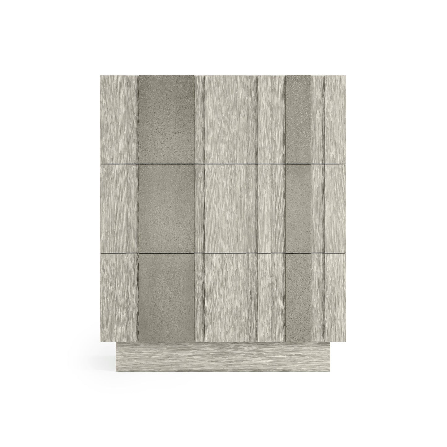Tempo Satin Nickel/Larza Nightstand - Ornate Home