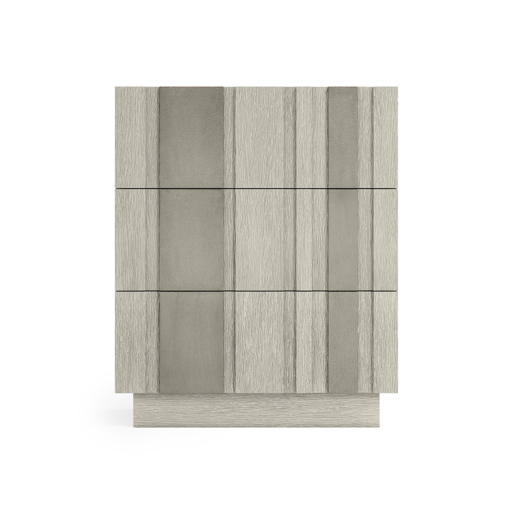Tempo Satin Nickel/Larza Nightstand - Ornate Home