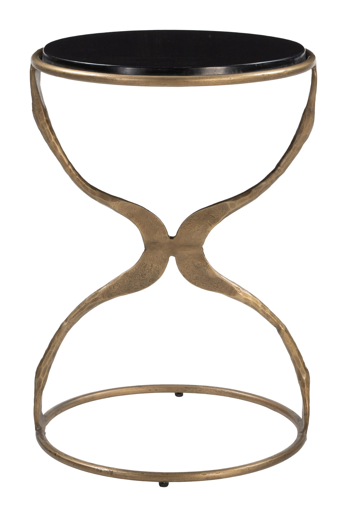 Tempus Black & Brass Accent Table - Ornate Home