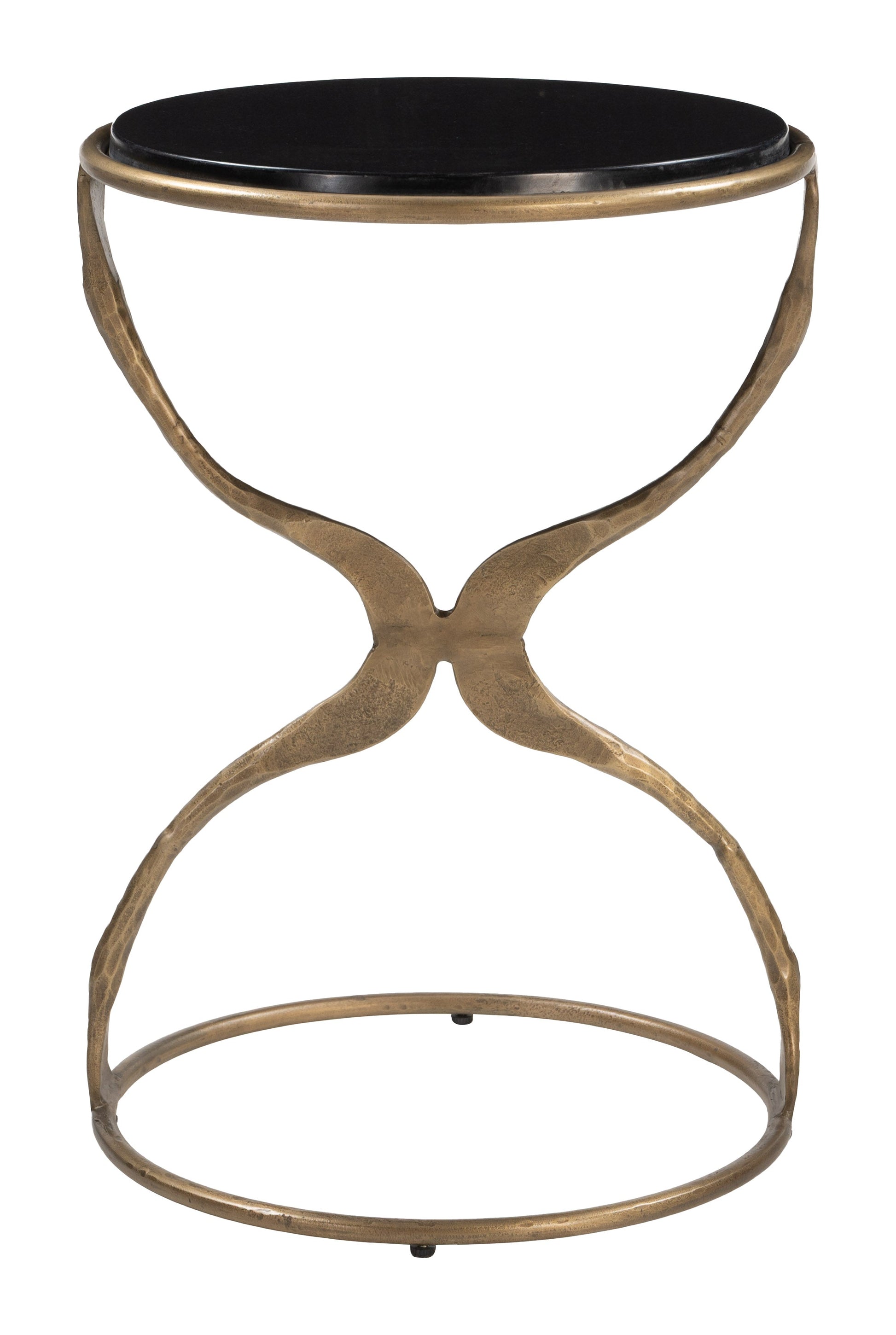 Tempus Black & Brass Accent Table - Ornate Home
