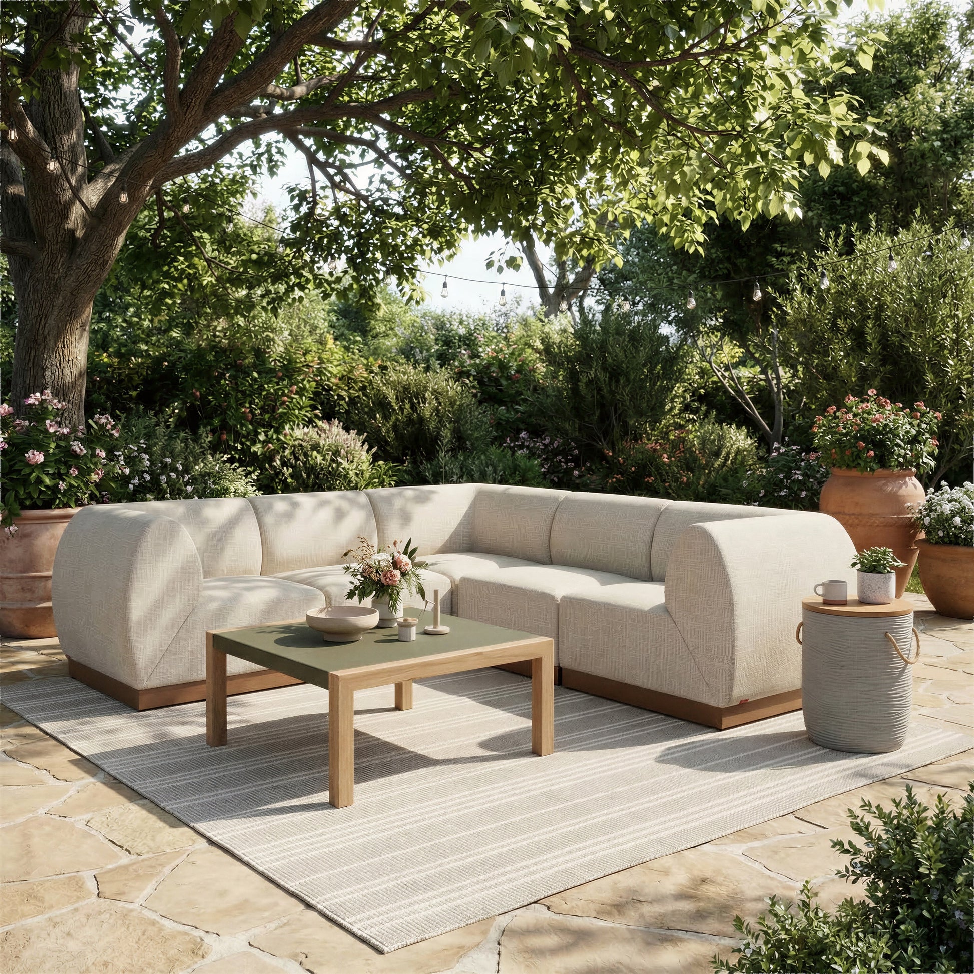 Teras Gray Outdoor Coffee Table - Ornate Home