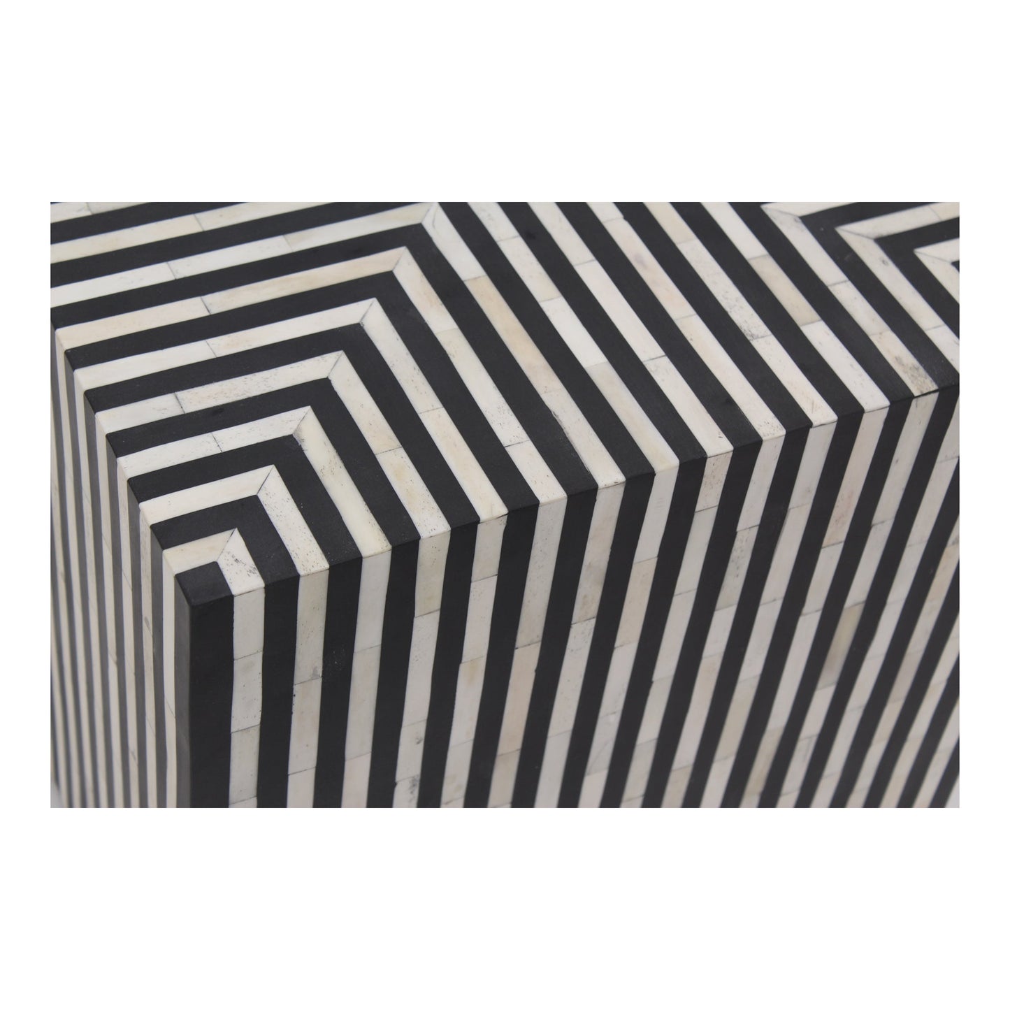 Terning Black/White Side Table - Ornate Home