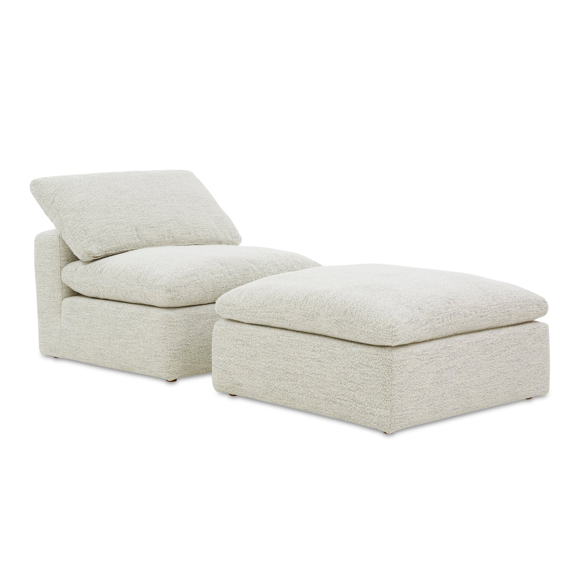 Terra Coastside Sand Condo Ottoman - Ornate Home