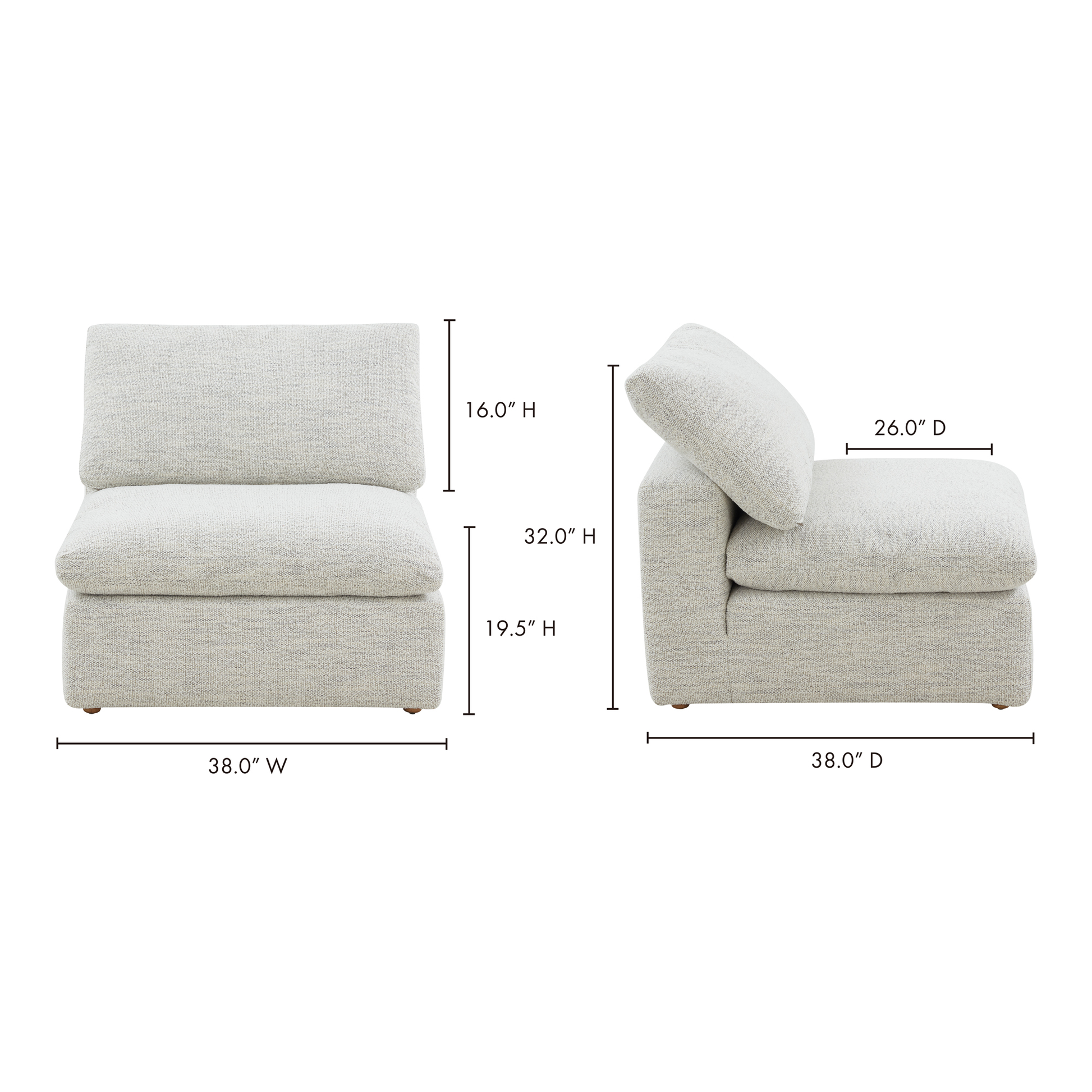 Terra Coastside Sand Condo Slipper Chair - Ornate Home