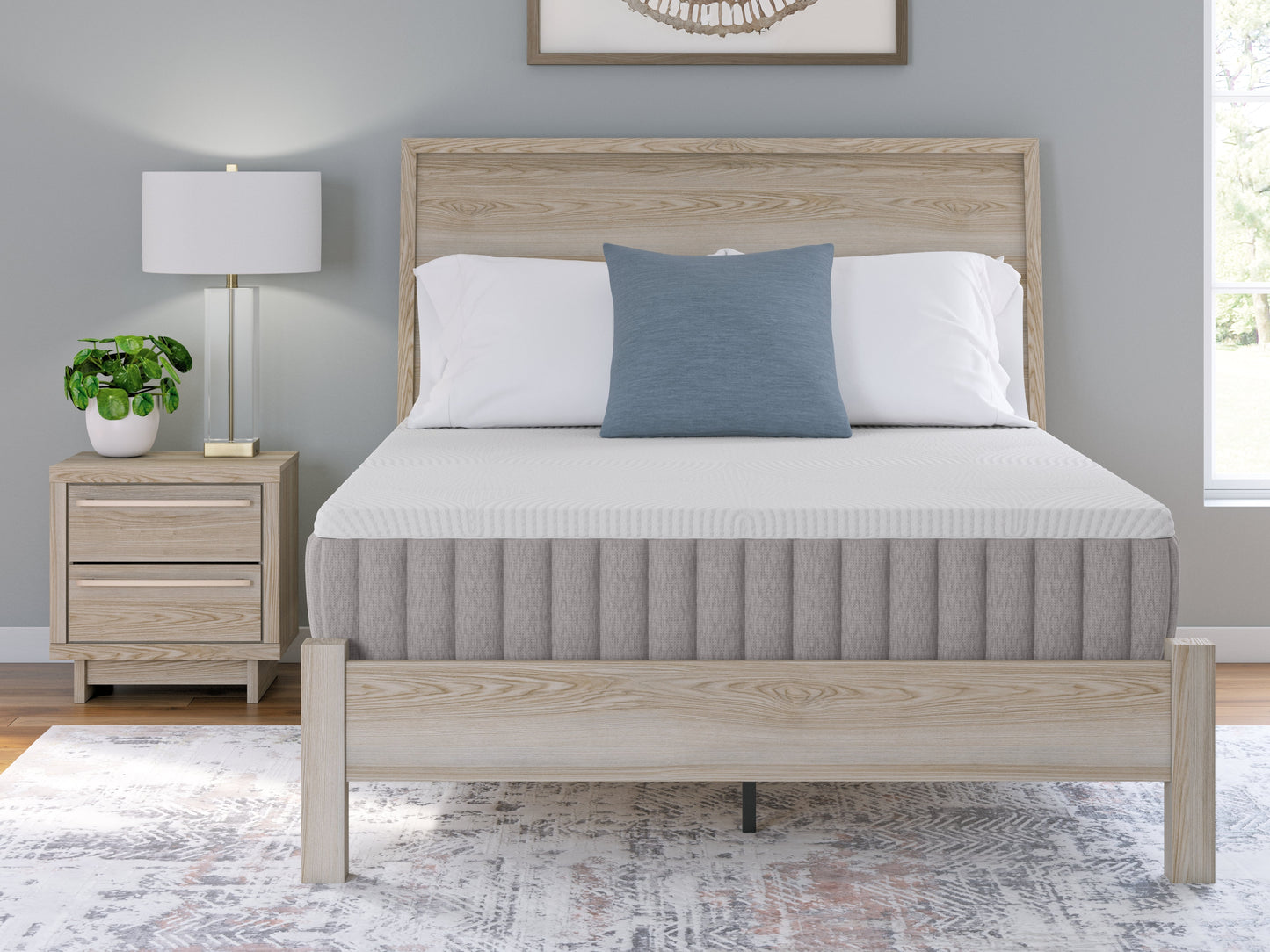 Terra Sleep Firm White Queen Mattress- Viva Furn