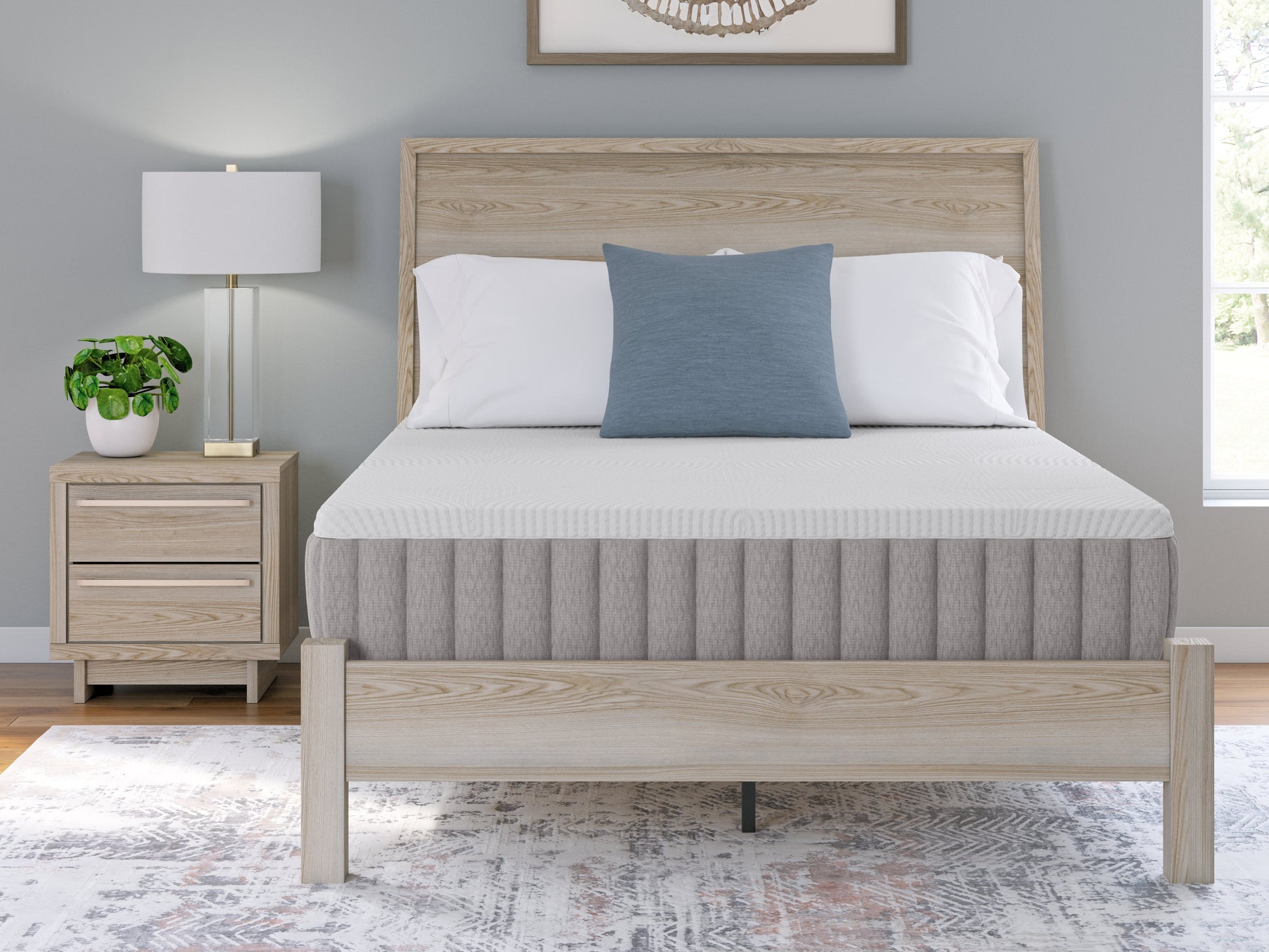 Terra Sleep Firm White Queen Mattress- Viva Furn
