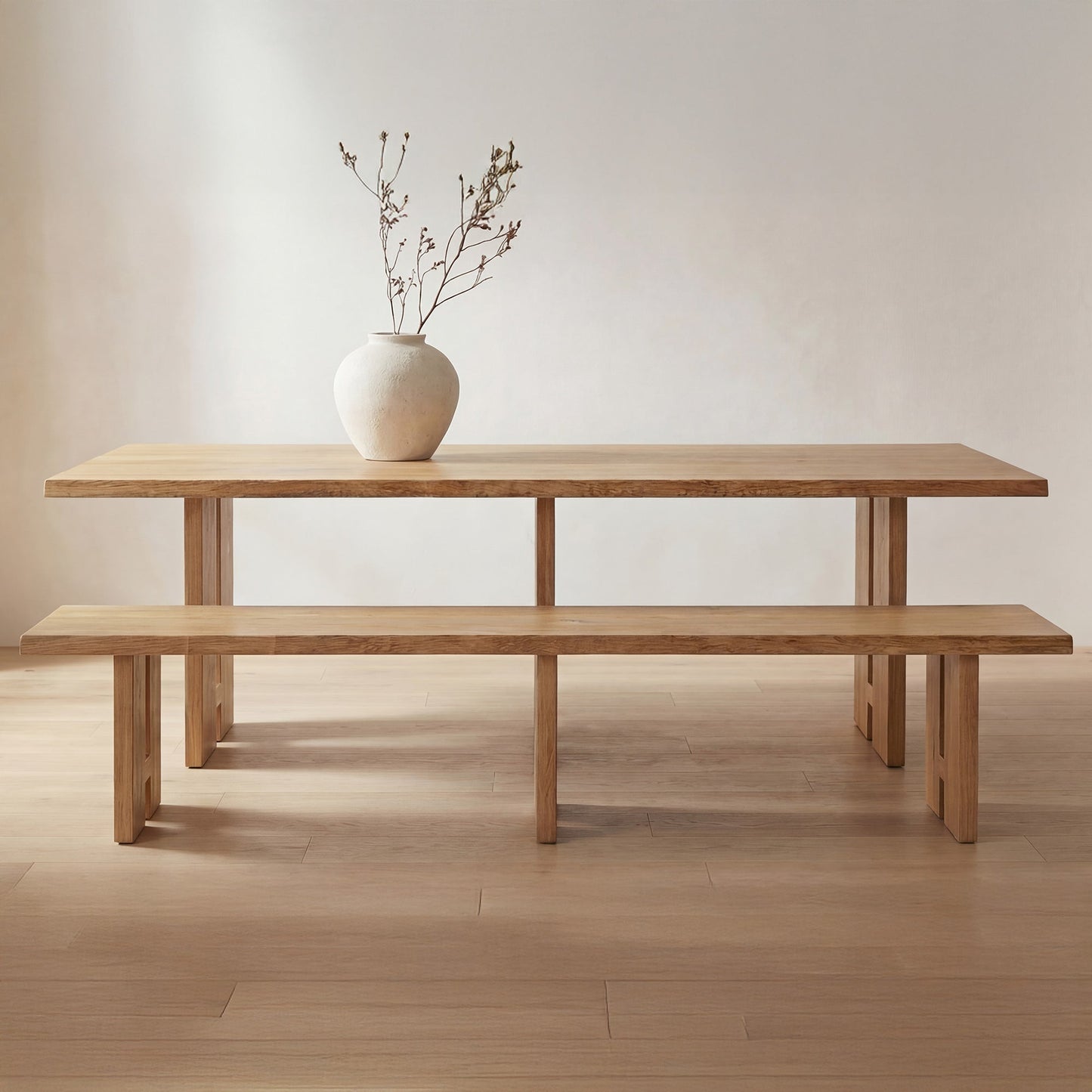 Tessa Natural Dining Bench - Ornate Home