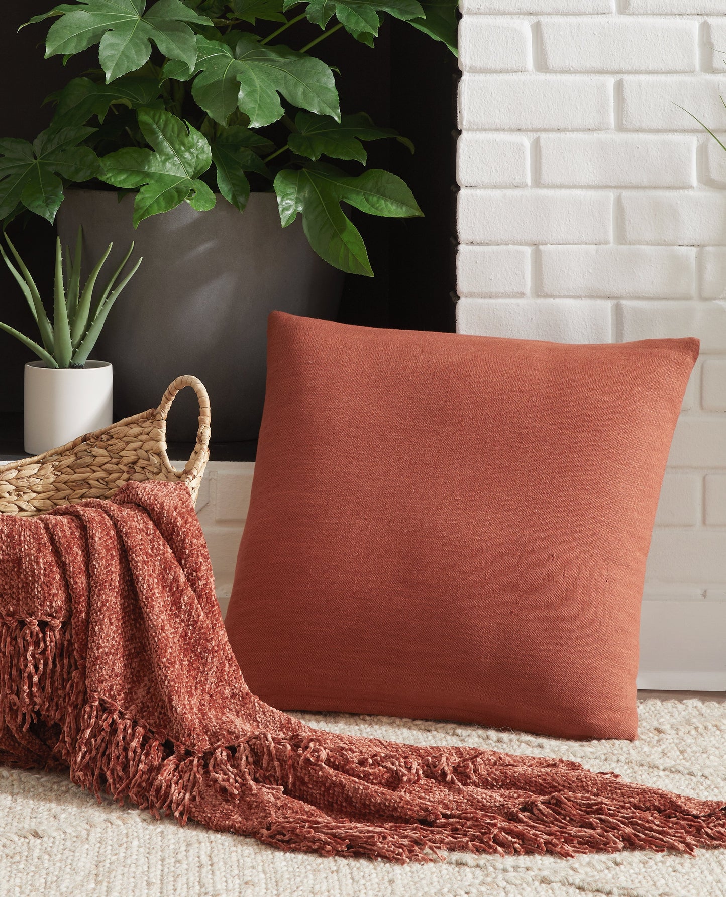 Thaneville Rust Pillow- Viva Furn