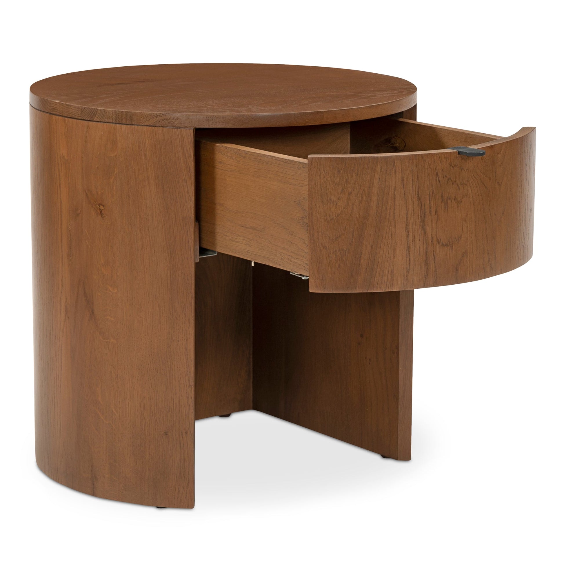 Theo Brown One Drawer Nightstand - Ornate Home