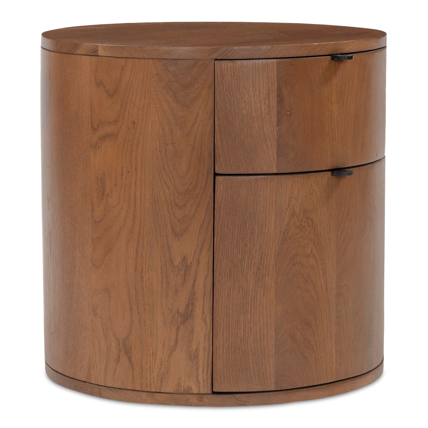 Theo Brown Two Drawer Nightstand - Ornate Home