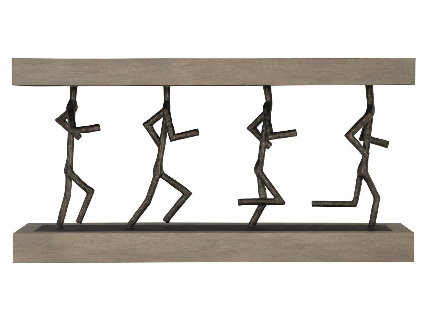 Theo Cerused Greige Console Table - Ornate Home