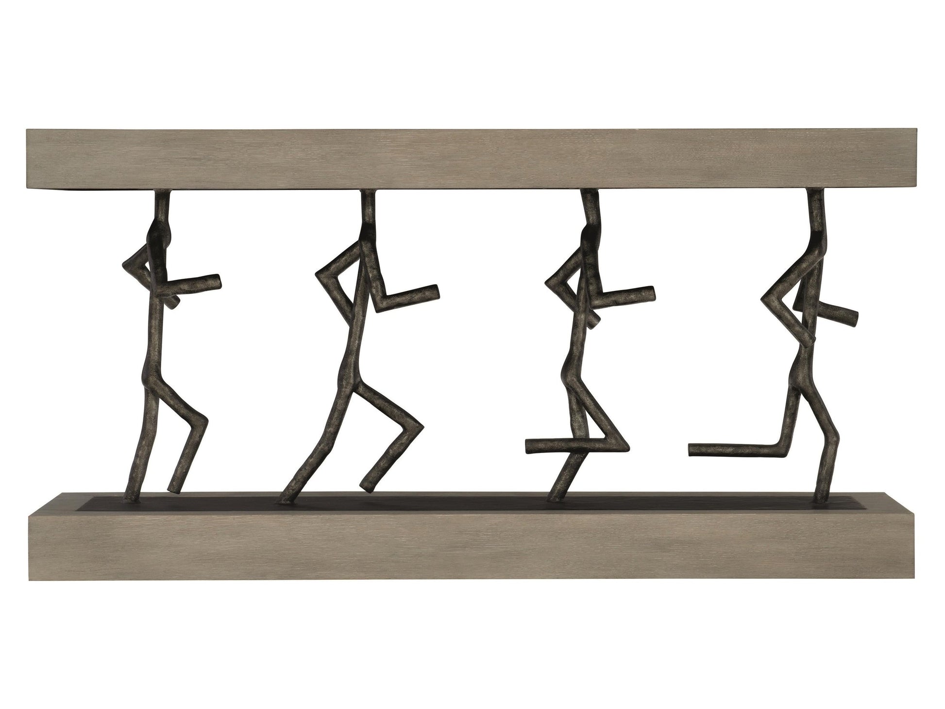 Theo Cerused Greige Console Table - Ornate Home
