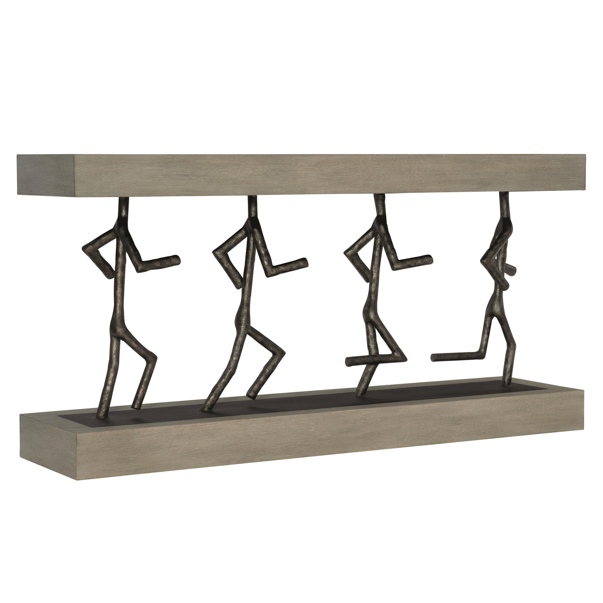Theo Cerused Greige Console Table - Ornate Home