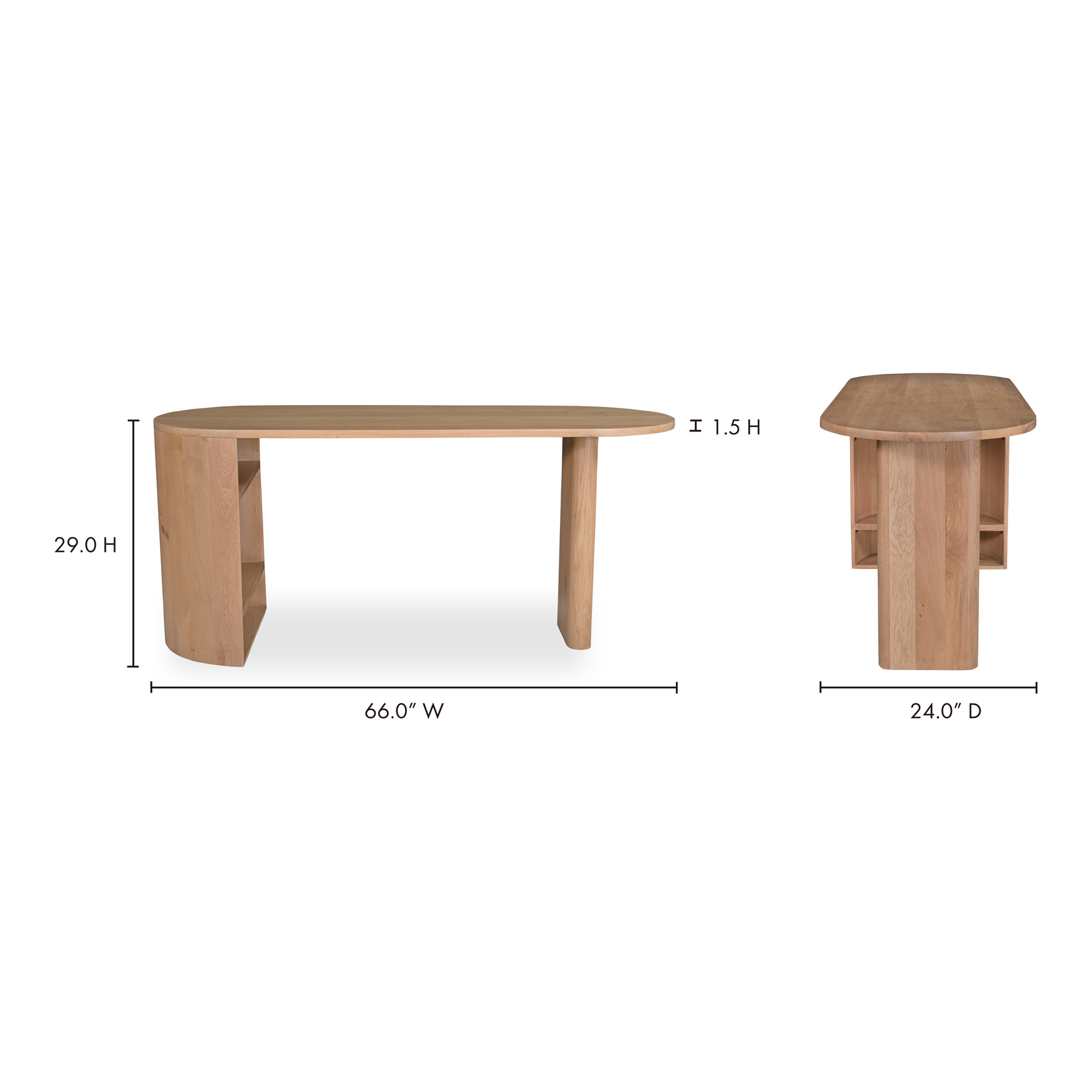 Theo Natural Desk - Ornate Home