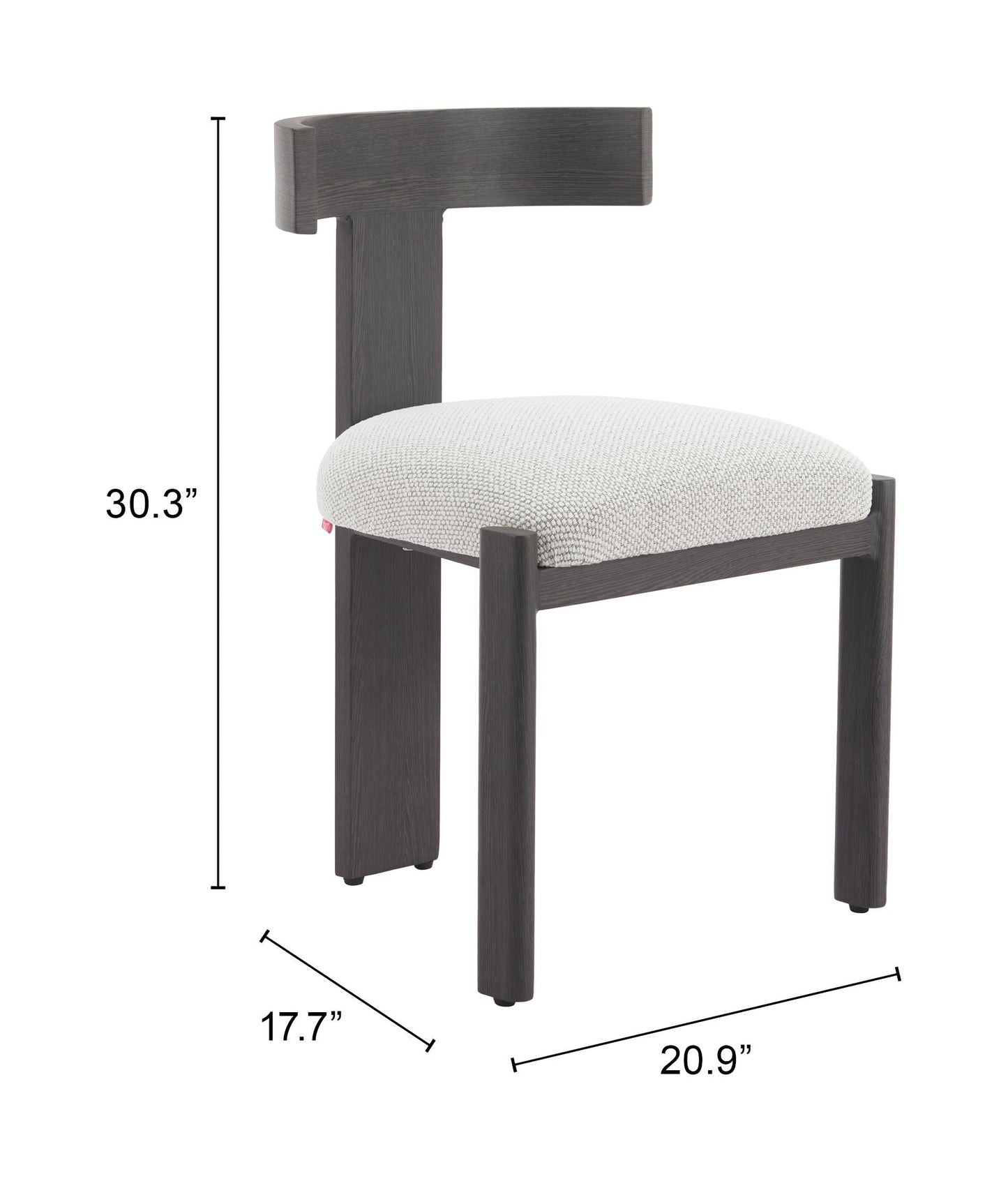 Tiana Black & Beige Outdoor Dining Chair - Ornate Home
