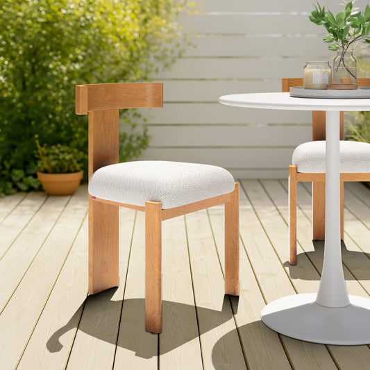 Tiana Natural & Beige Outdoor Dining Chair - Ornate Home