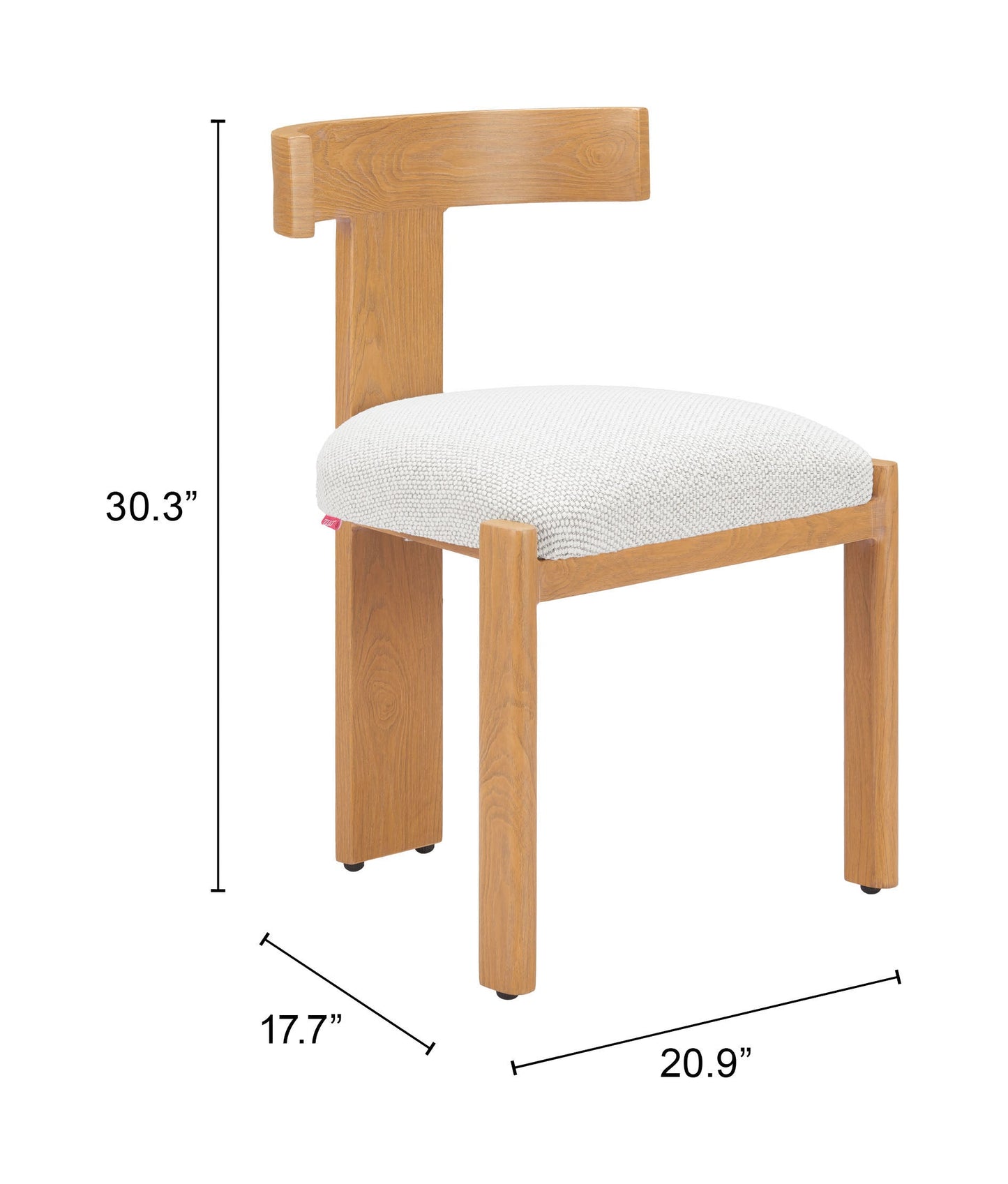 Tiana Natural & Beige Outdoor Dining Chair - Ornate Home