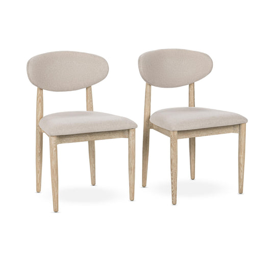 Tiber Cream Washed Dining Chair (Set of 2) - Ornate Home