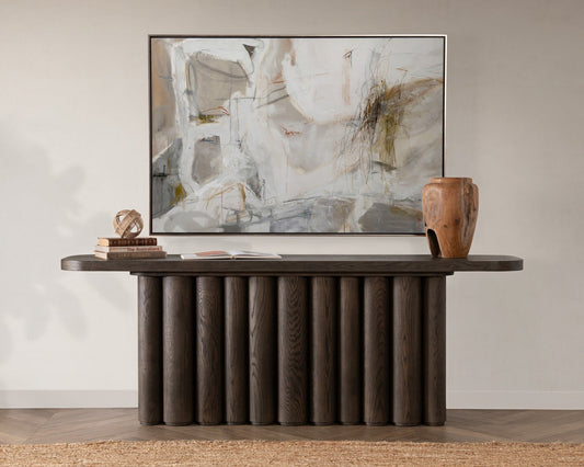 Tiber Toasted Brown Console Table - Ornate Home