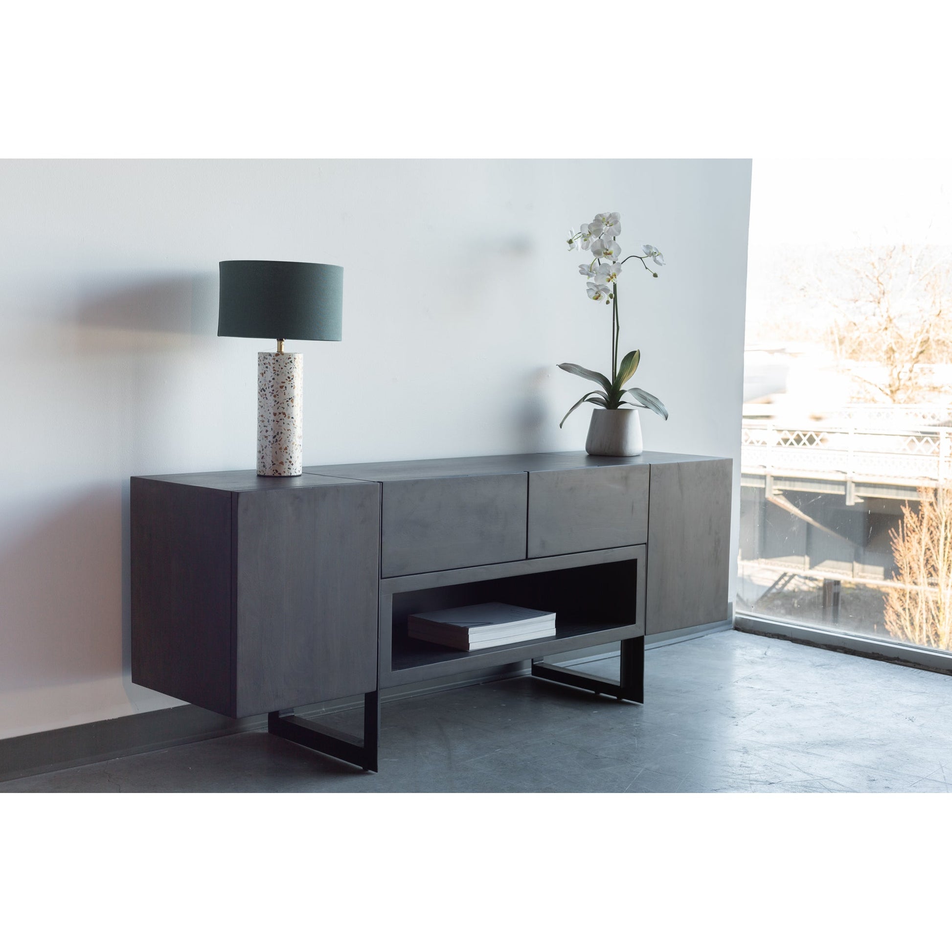 Tiburon Natural Media Cabinet - Ornate Home