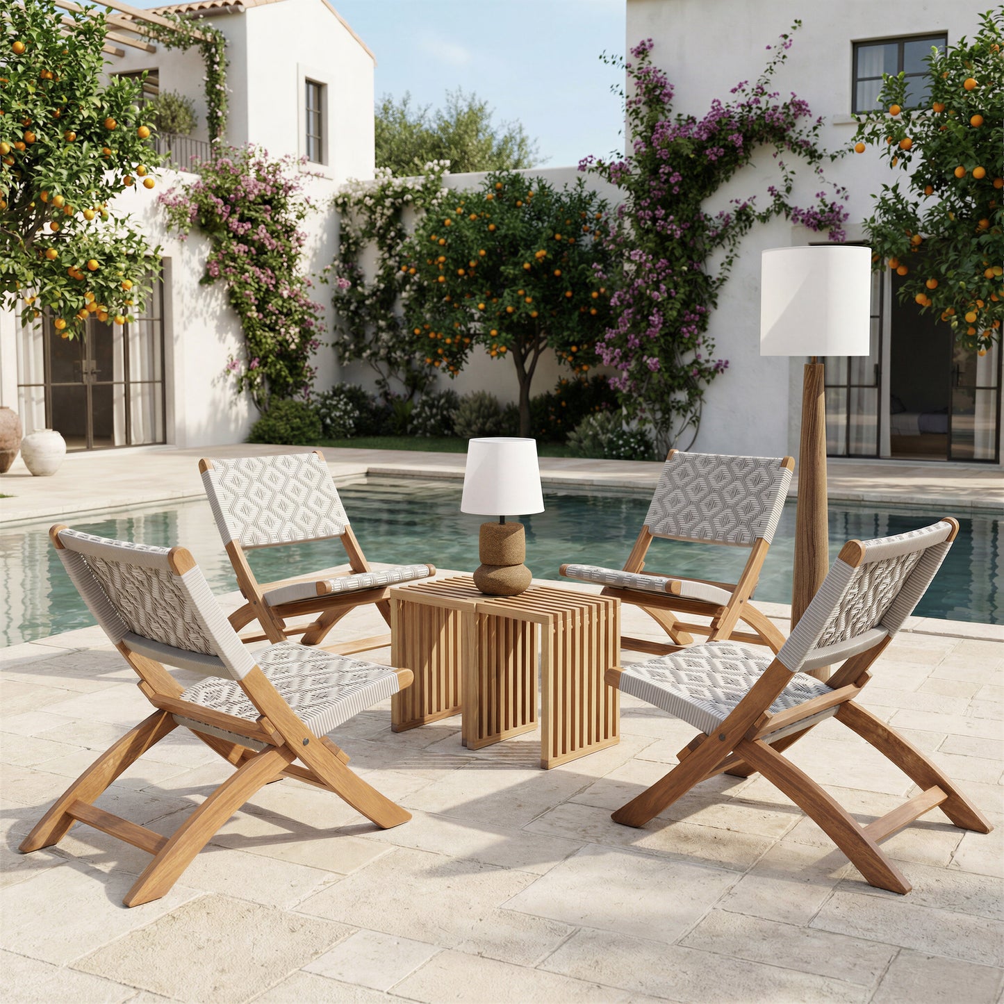 Tide Multicolor Outdoor Lounge Chair - Ornate Home