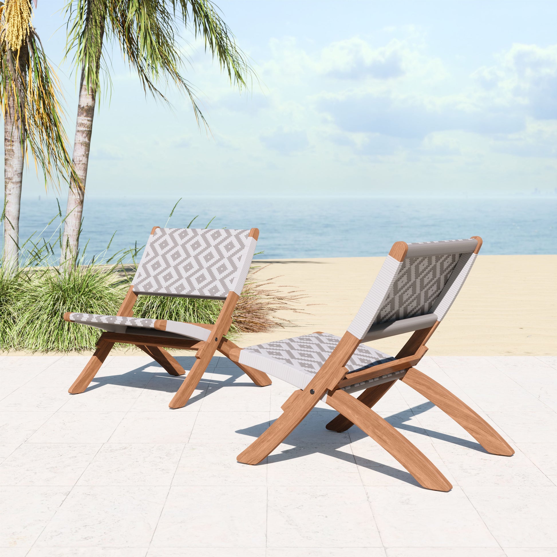 Tide Multicolor Outdoor Lounge Chair - Ornate Home