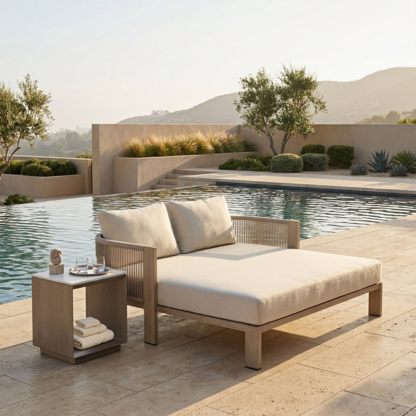 Tidecrest White Outdoor Side Table - Ornate Home