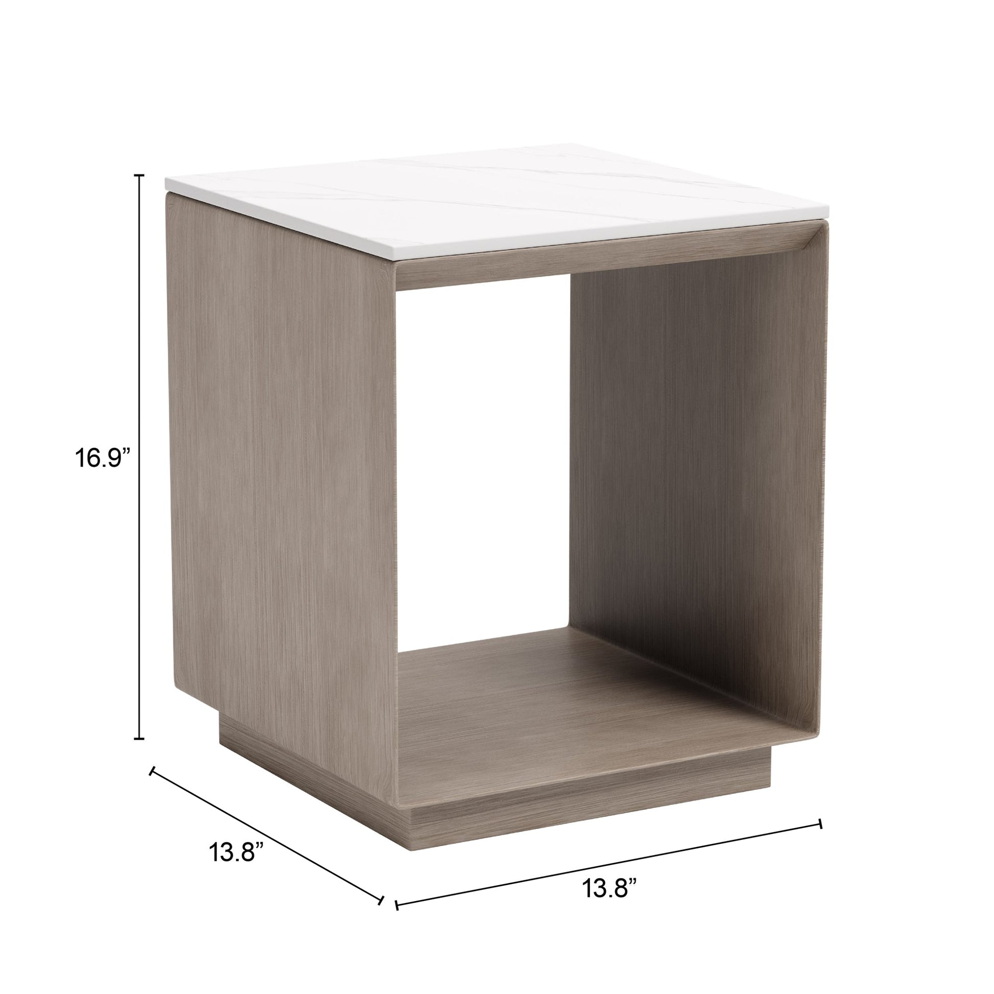 Tidecrest White Outdoor Side Table - Ornate Home