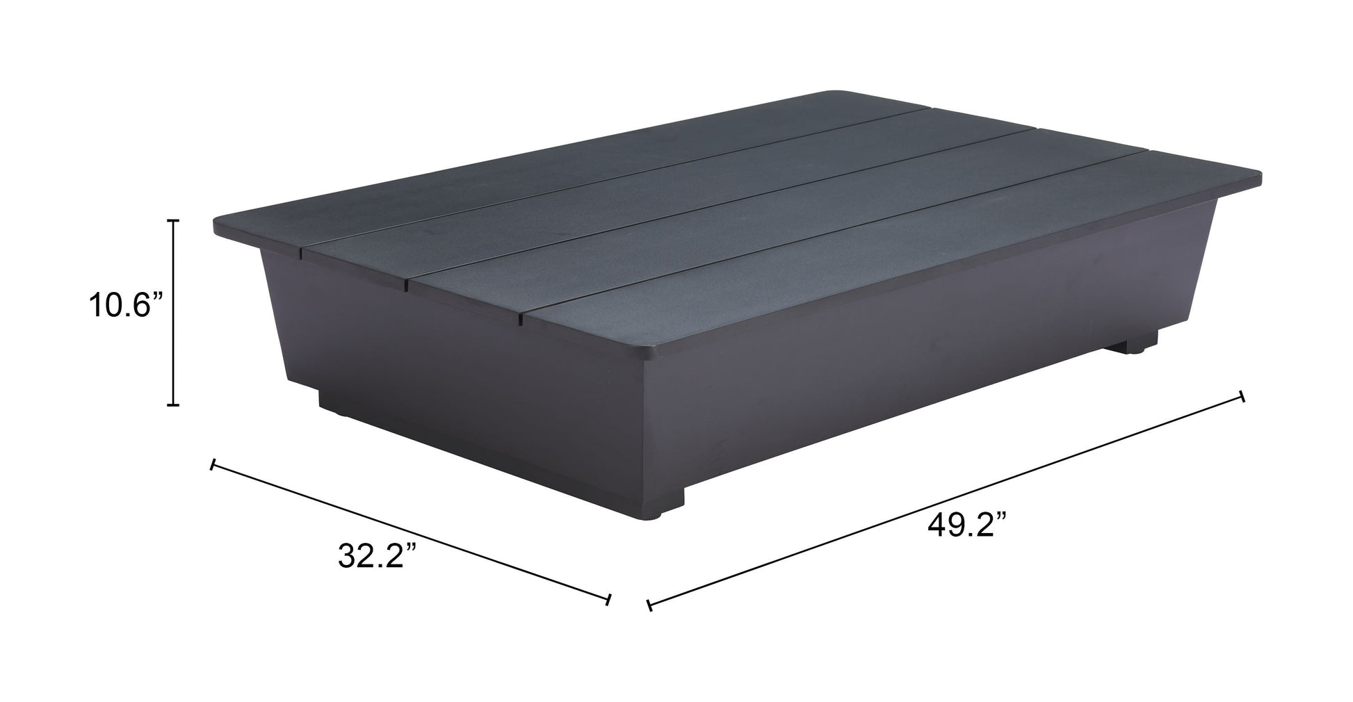 Tien Black Outdoor Coffee Table - Ornate Home