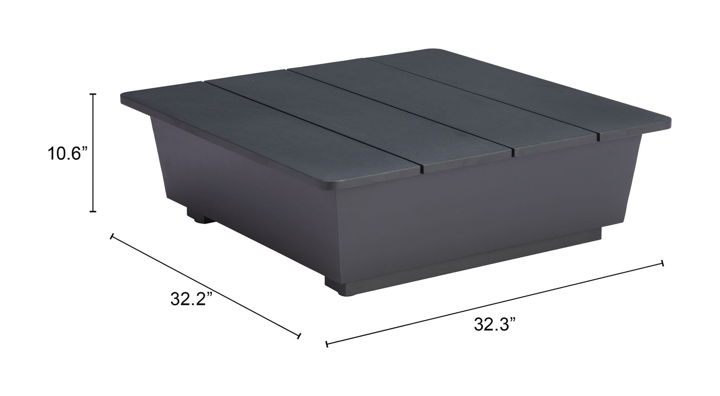 Tien Black Outdoor Side Table - Ornate Home