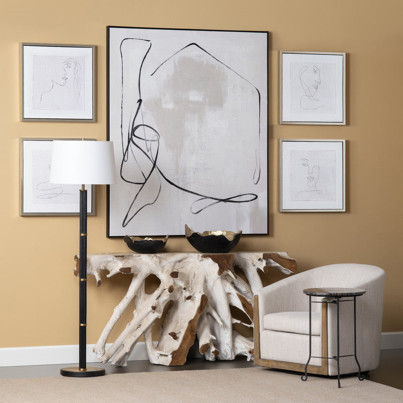 Tiga Gray/Brown Console Table - Ornate Home