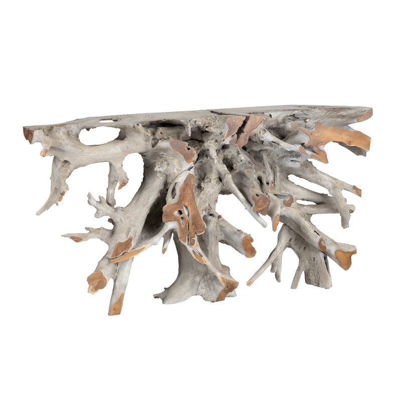 Tiga Gray/Brown Console Table - Ornate Home