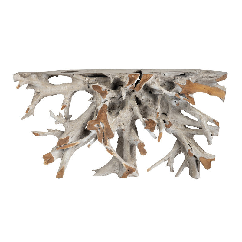Tiga Gray/Brown Console Table - Ornate Home