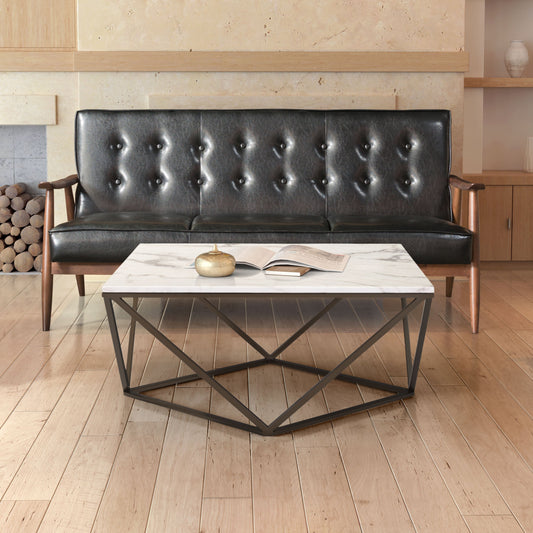 Tintern White & Antique Bronze Coffee Table - Ornate Home