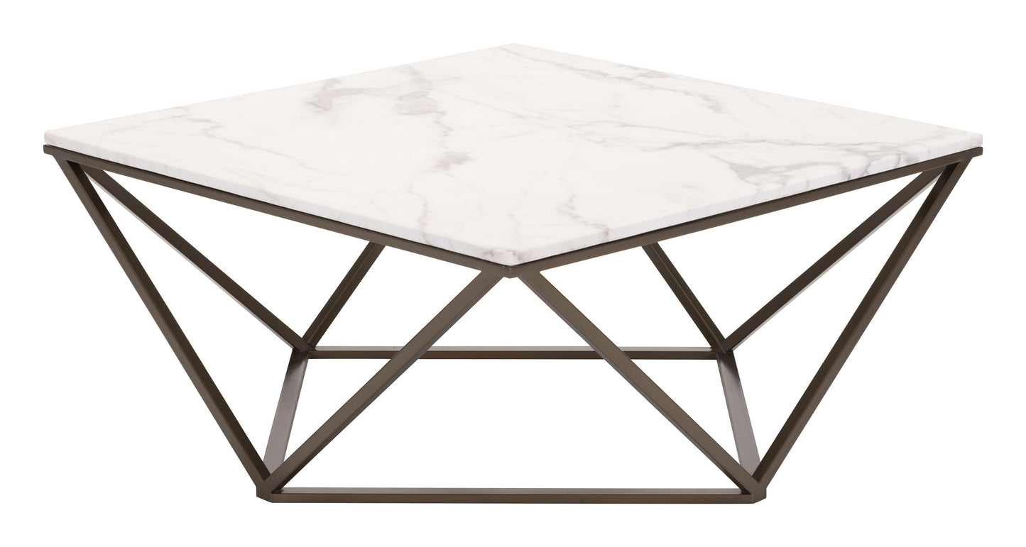 Tintern White & Antique Bronze Coffee Table - Ornate Home