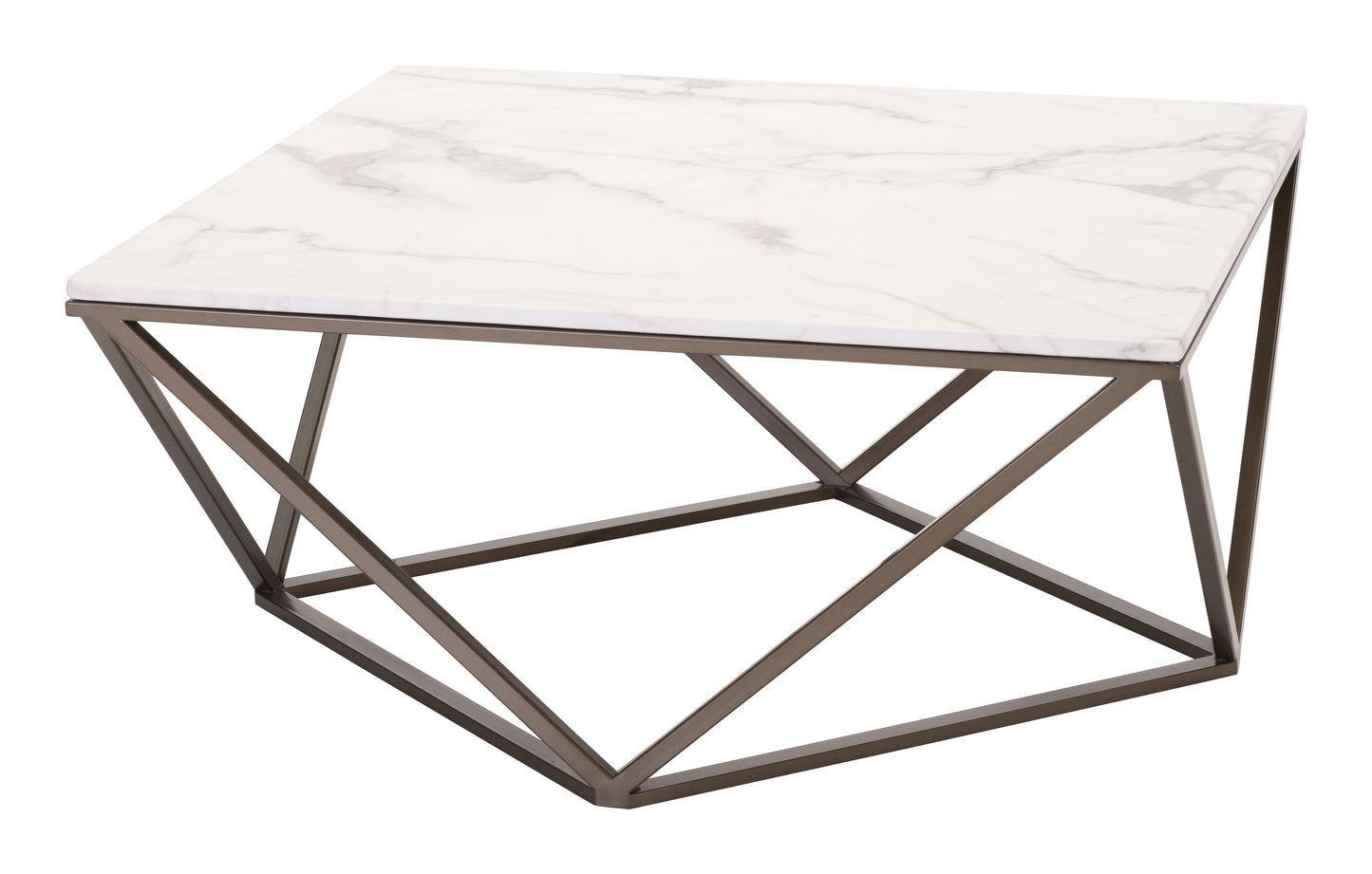 Tintern White & Antique Bronze Coffee Table - Ornate Home