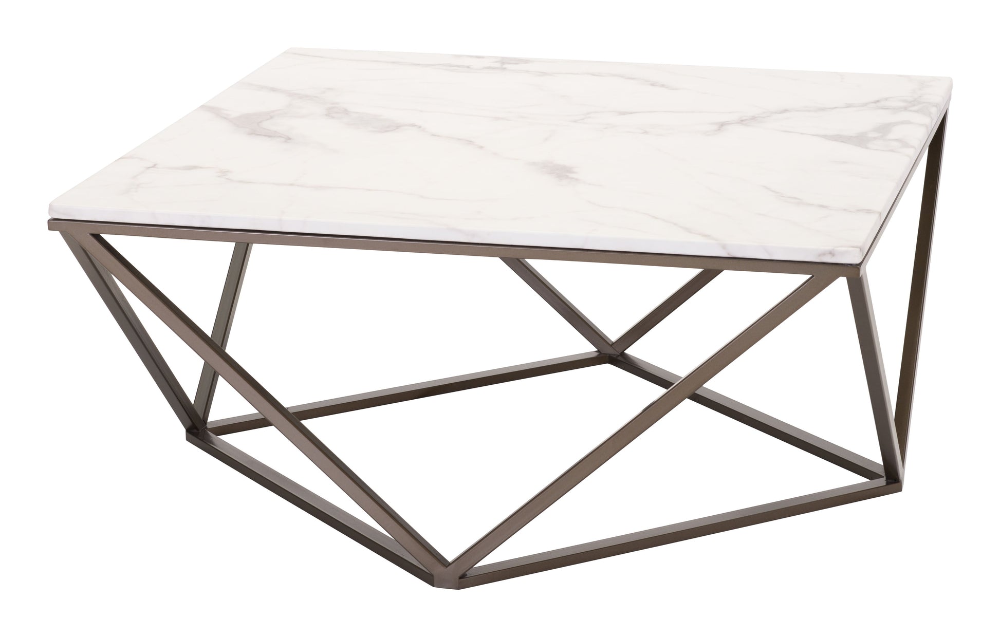 Tintern White & Antique Bronze Coffee Table - Ornate Home