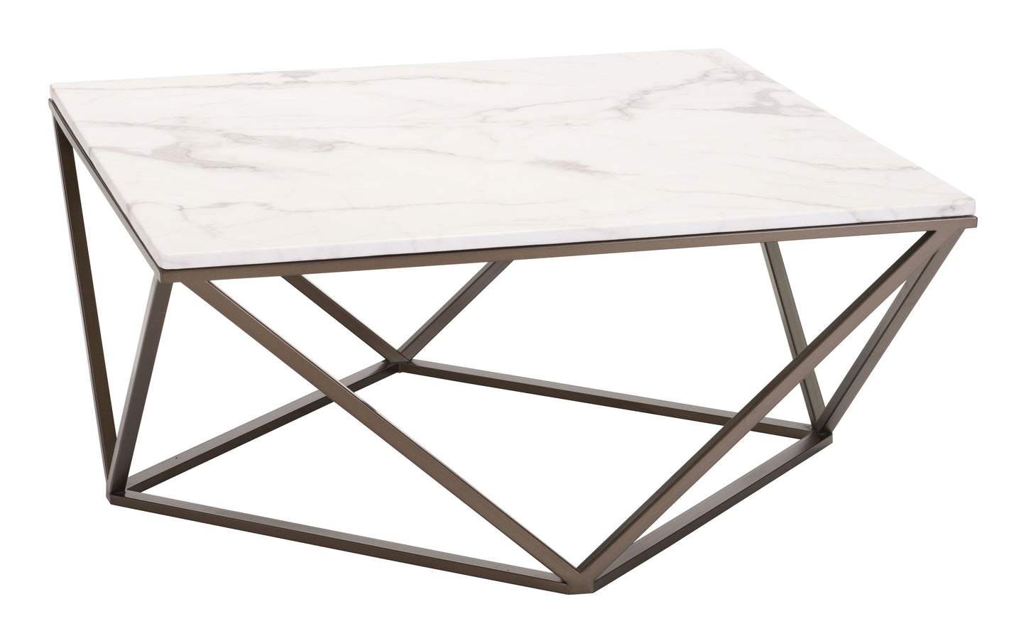 Tintern White & Antique Bronze Coffee Table - Ornate Home