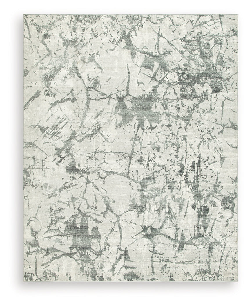 Tobinbury Gray Washable Large Rug- Viva Furn