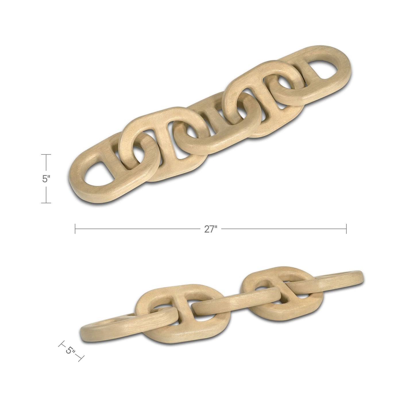 Toro Natural Decorative Wooden Chain - Ornate Home