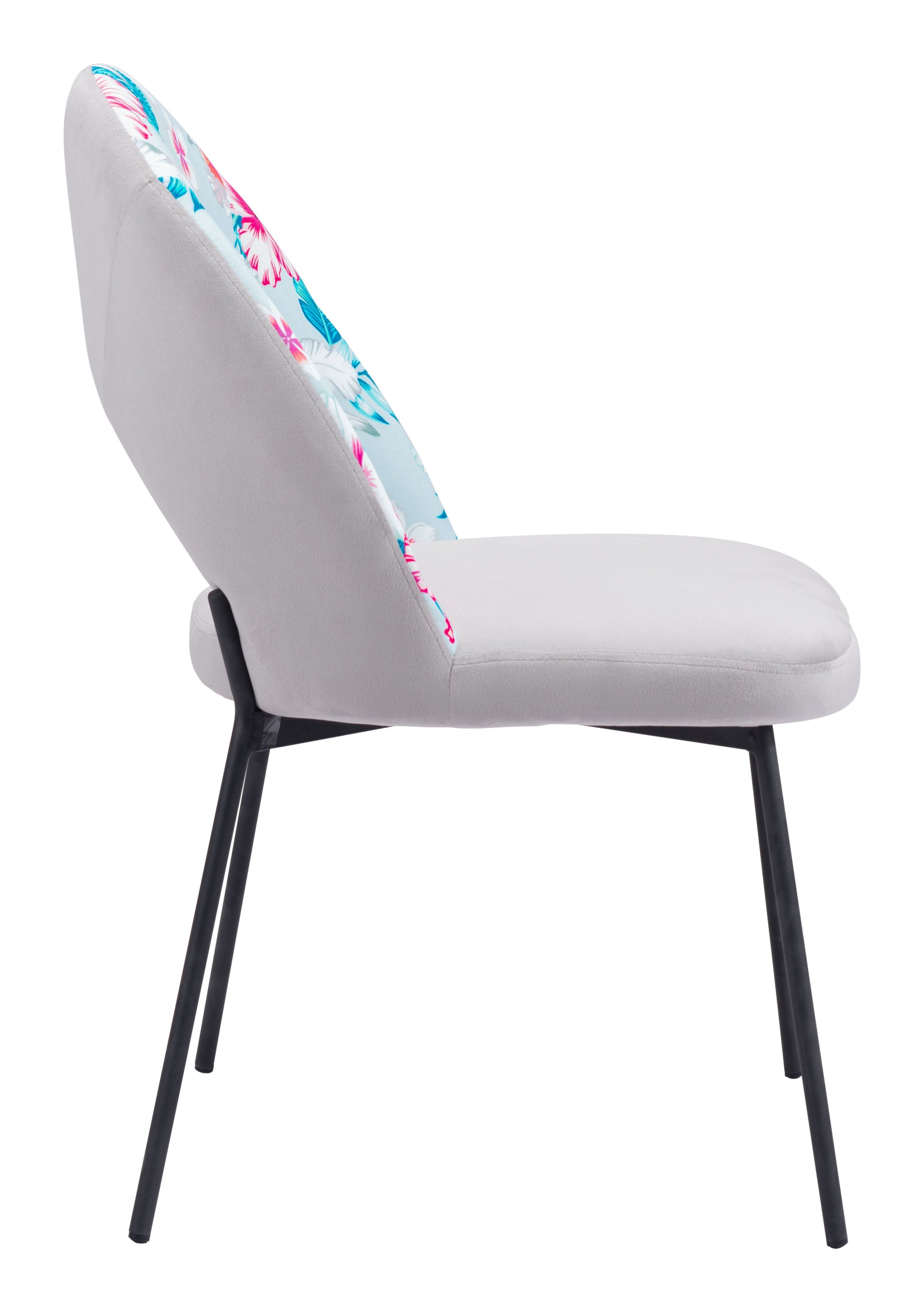 Torrey Gray Dining Chair (Set of 2) Multicolor Print & - Ornate Home