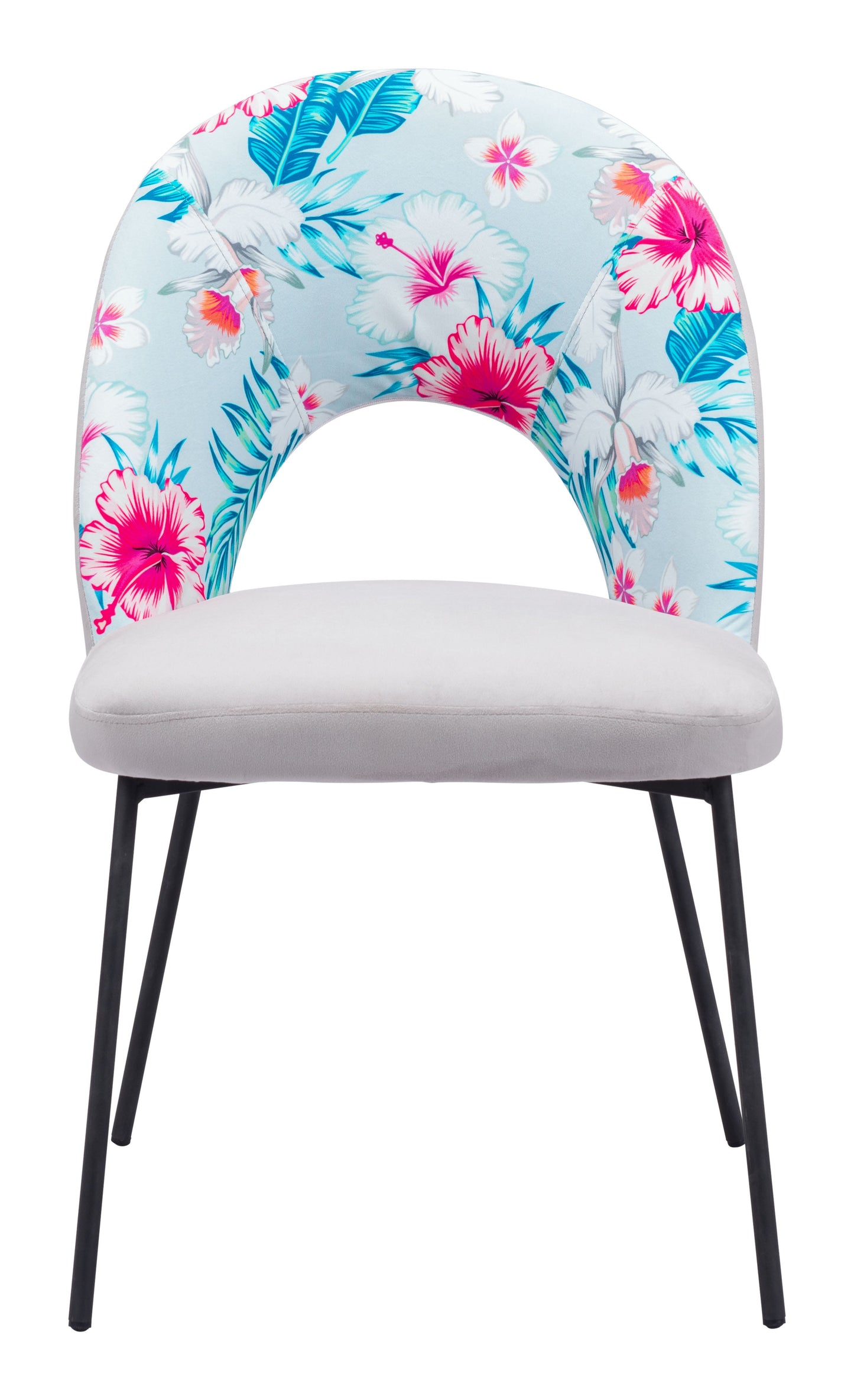 Torrey Gray Dining Chair (Set of 2) Multicolor Print & - Ornate Home