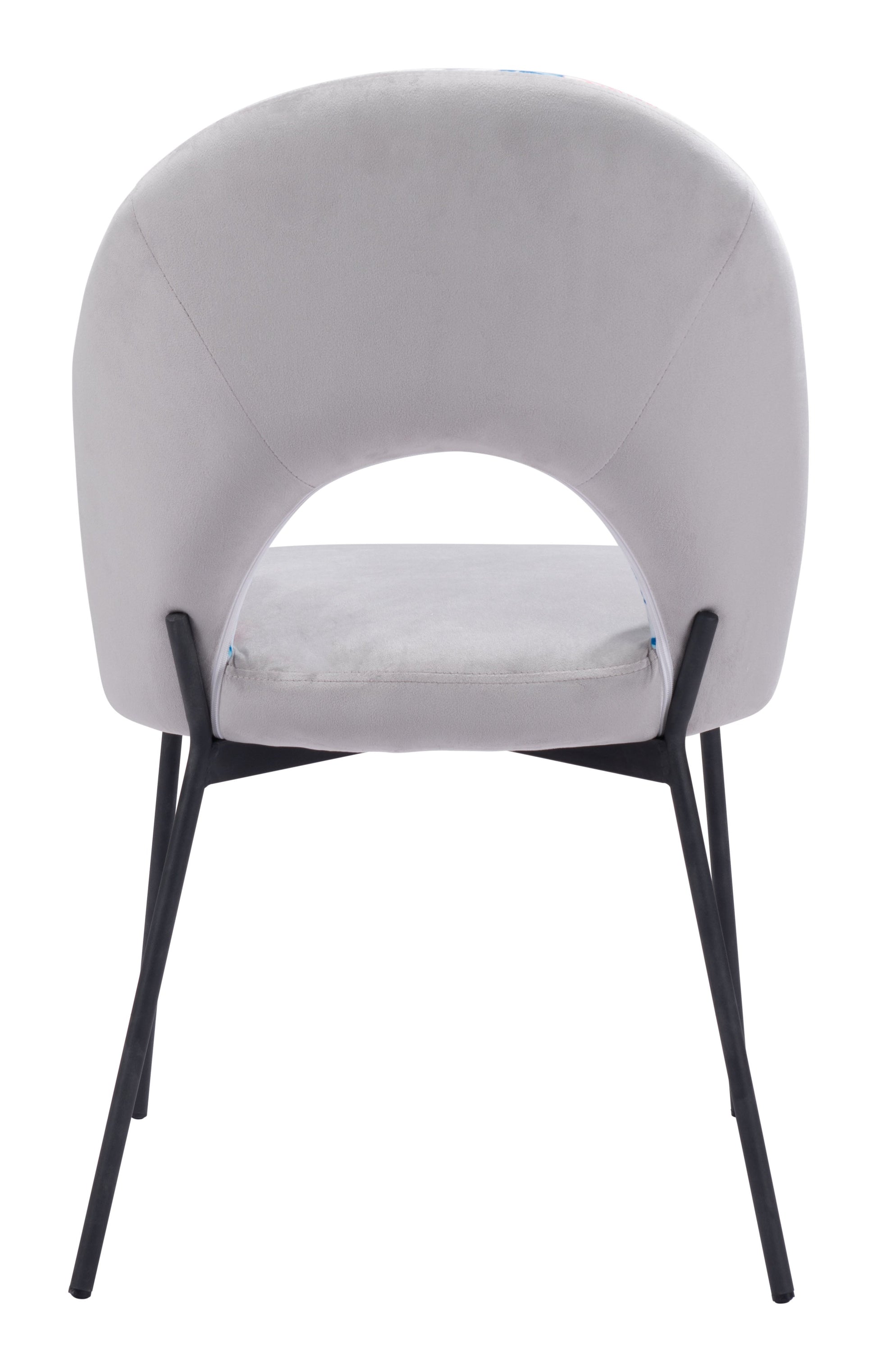 Torrey Gray Dining Chair (Set of 2) Multicolor Print & - Ornate Home