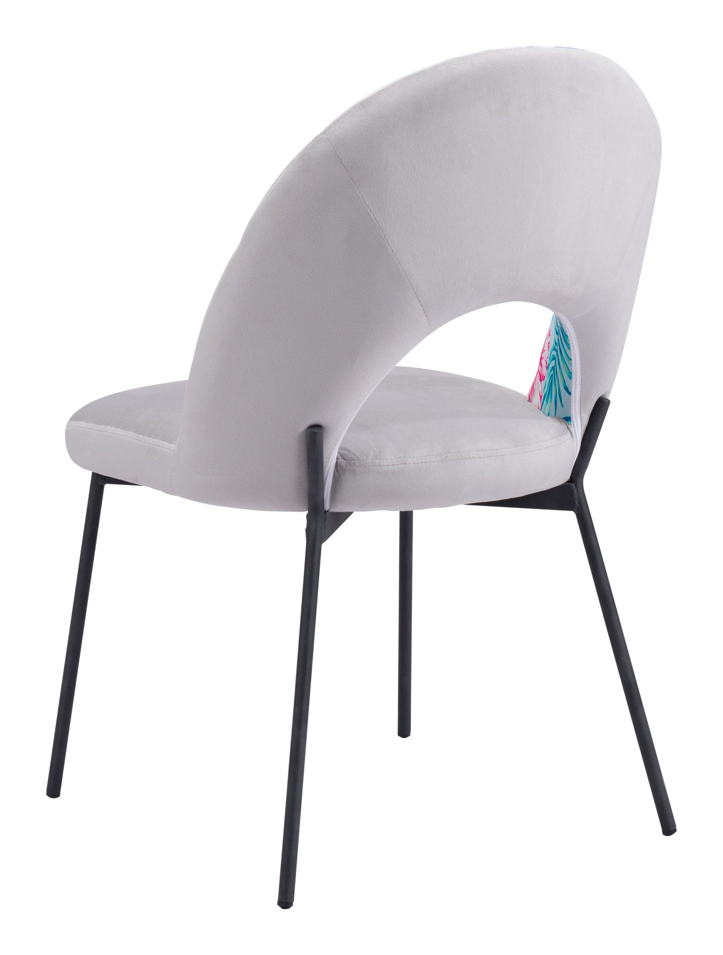 Torrey Gray Dining Chair (Set of 2) Multicolor Print & - Ornate Home