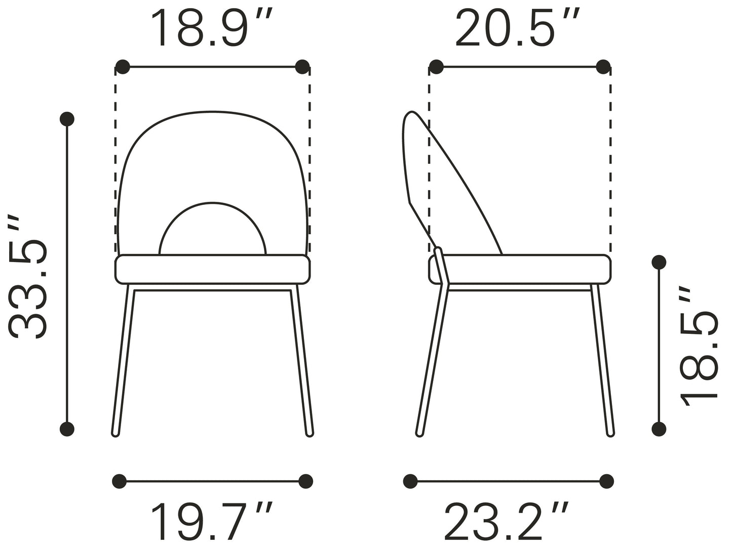 Torrey Gray Dining Chair (Set of 2) Multicolor Print & - Ornate Home