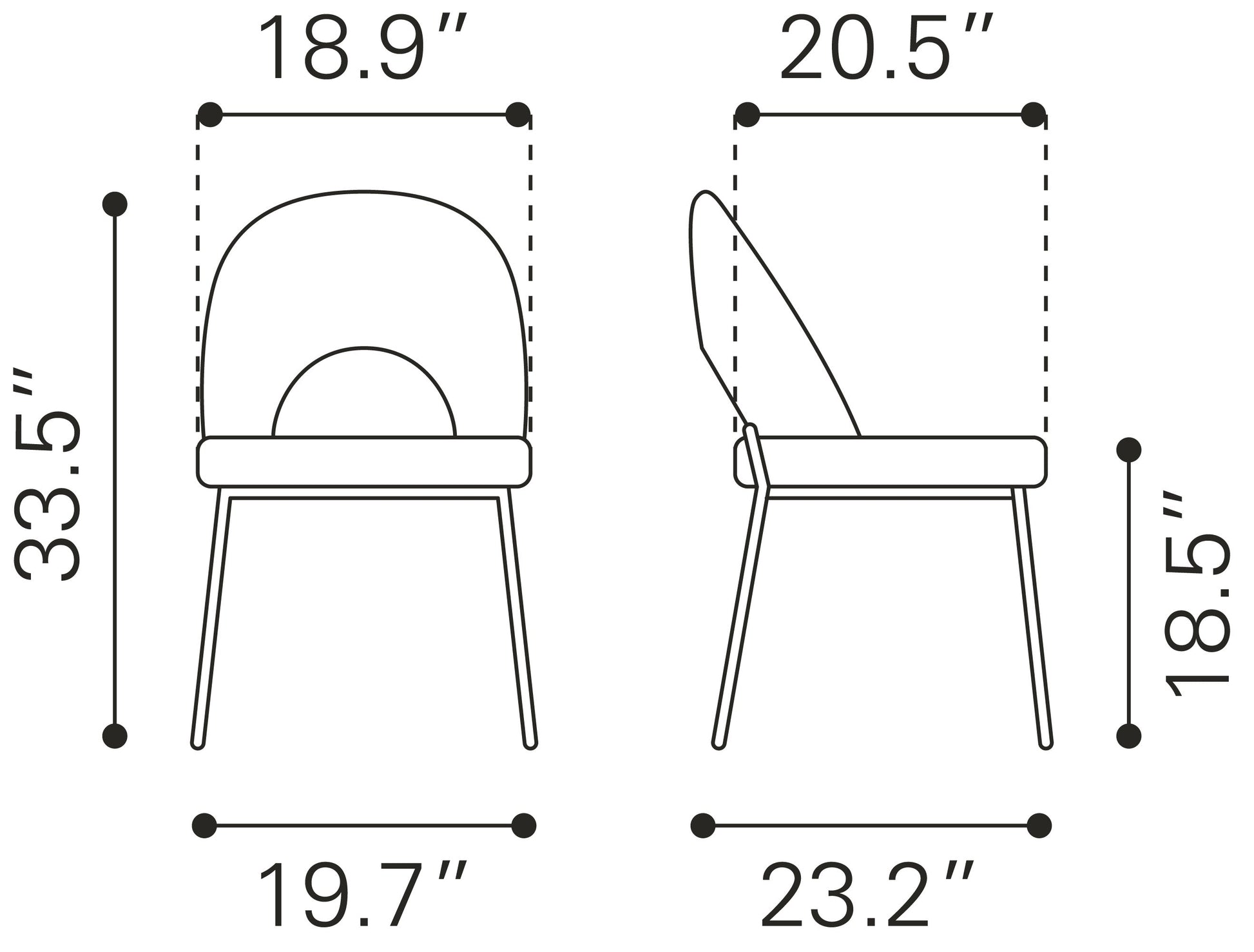 Torrey Gray Dining Chair (Set of 2) Multicolor Print & - Ornate Home